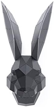 Rabbit Wall Sculpture - 3D Metal Artwork for Home or Garden Decor