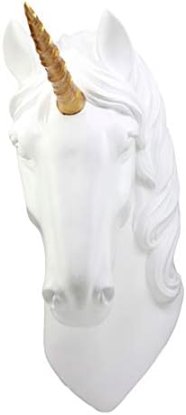 Ebros Her Majesty White Unicorn Wall Decor 3D Sculpture