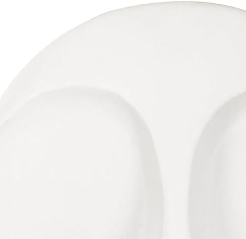 Howard Elliott Ceramic Round Wall Sculpture White Matte Finish 10x10 Inch