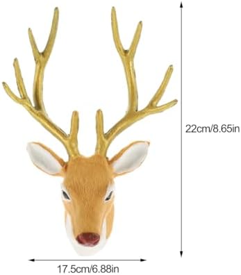 Gadpiparty Deer Head Wall Sculpture Decor