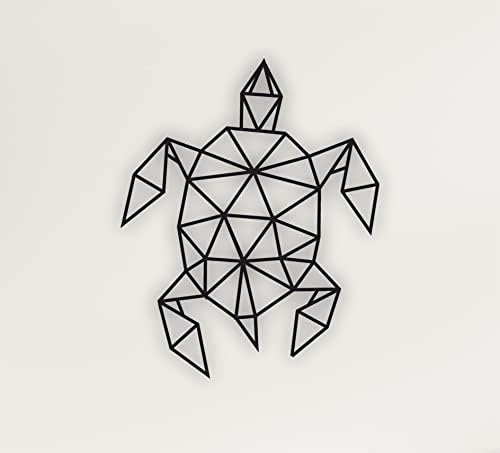 DEKADRON Metal Turtle Wall Sculpture 10 Inch x 24 Inch