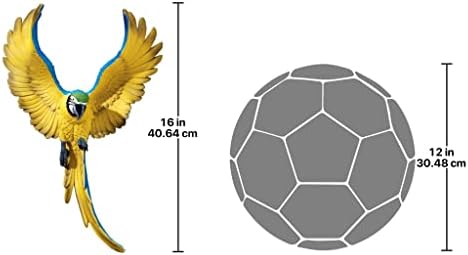 Design Toscano Flapping Macaw Wall Sculpture 16 Inch