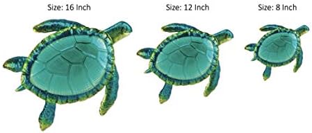 Comfy Hour Ocean Voyage Sea Turtle Wall Art Set 3 Pieces Large