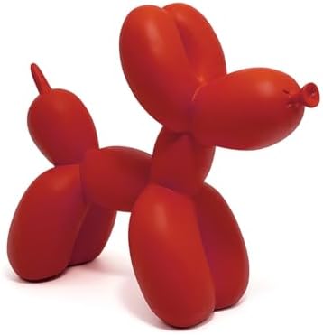 Red Resin Balloon Dog Decor Sculpture
