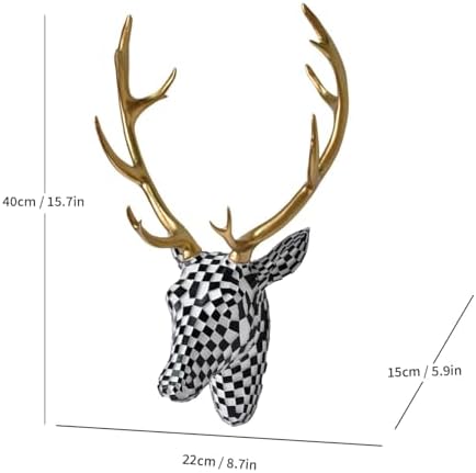 GIGICICI 157x87 Inch Mosaic Deer Head Wall Decor 1