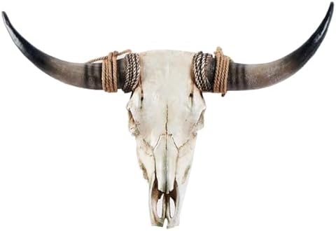Faux Longhorn Skull Wall Decor - 31x24x7 Inch