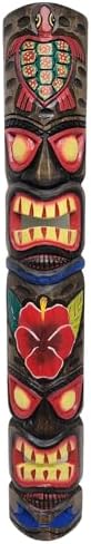 WorldBazzar 40 Inch Polynesian Tiki Bar Wall Mask
