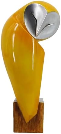 15 Inch Handmade Owl Statue for Home Decor
