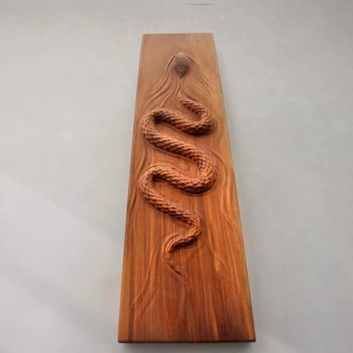 Handmade Wooden Snake Wall Decor Art