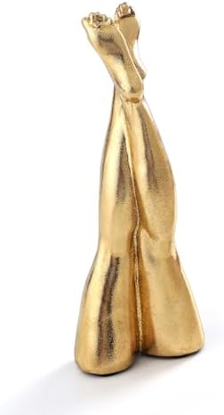 Golden Legs Sculpture Elegant Resin Home Decor