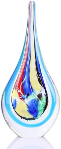 Hand Blown Glass Sculpture Murano Style Decor