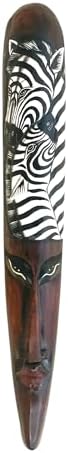 OMA African Zebra Wall Sculpture Wooden Decor