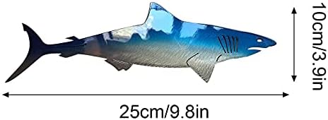 Oceanmapsa Metal Shark Wall Art Decor 10 in