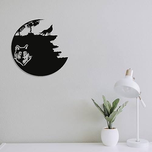 Fayholy Wild Wolf Metal Wall Decor