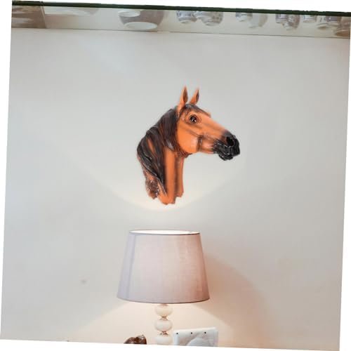 GRIRIW Artistic Resin Animal Head Wall Decor