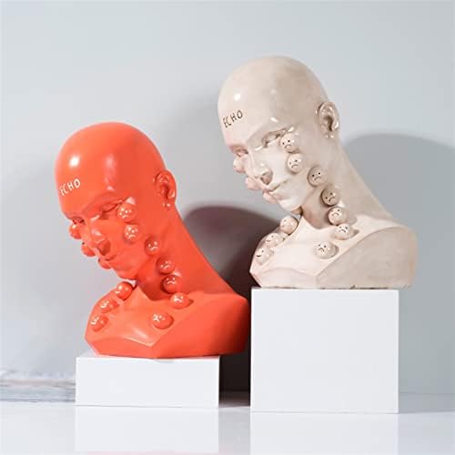 Dual Expression Statue Ornament for Desktop Happy or Unhappy Art Decor