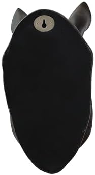 Hi-Line Gift Ltd Rhino Head Wall Art Statue Black