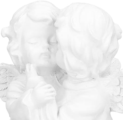 Cherub Figurine Garden Embracing Statue Decor