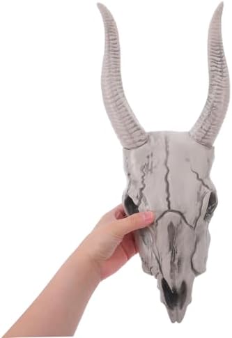 Realistic Skull Sheep Head Gothic Wall Decor Halloween Indoor Sculpture