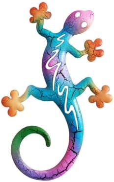 Cracked Blue Wall Art Sculpture Animal Shaped Decor Hanging Ornament