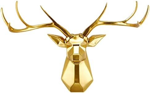 Faux Taxidermy Deer Head Wall Sculpture - 8 Point Buck Geometry Art Decor