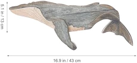 Rustic Acrylic Whale Wall Art Decor