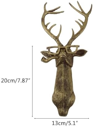 Artificial Deer Head Wall Hanging Decor Sculpture