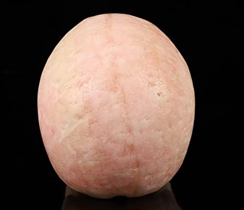 Skullis 5 Inch Pink Aragonite Crystal Skull Statue