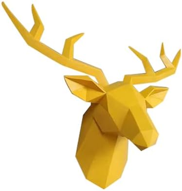 Resin Deer Wall Decor Deer Head Statue for Living Room