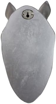 Rhino Head Wall Sculpture in Silver