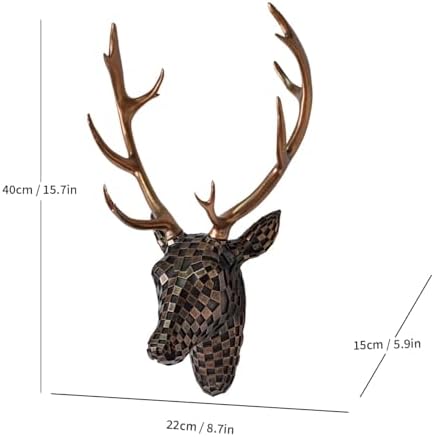 GIGICICI 157x87 Inch Mosaic Deer Head Wall Decor