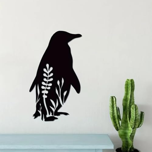 Penguin Metal Wall Sculpture Art Decor