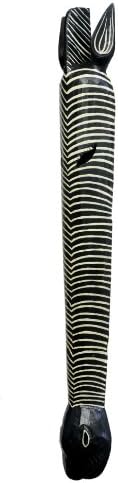 G6 Collection 39 Tribal Zebra Wooden Wall Mask Plaque