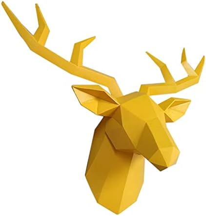 XYQXYQ Geometric Deer Head Wall Sculpture