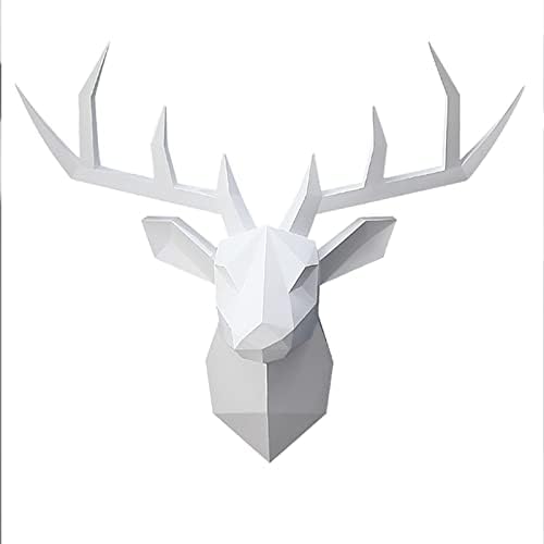 XYQXYQ Geometric Deer Head Wall Sculpture 1