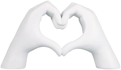 Heart Hand Sculpture Romantic Art Decor for Home and Office