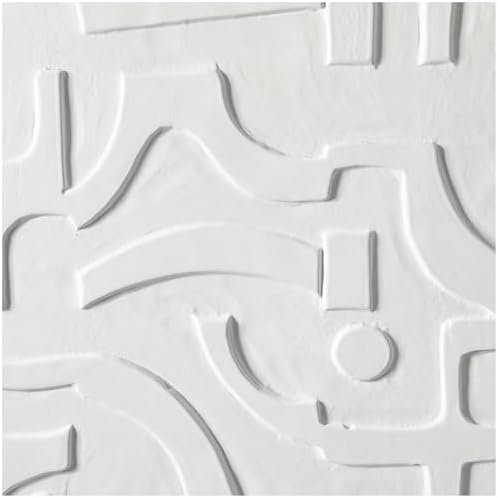 CosmoLiving by Cosmopolitan White Geometric Wall Sculpture 32x2x32