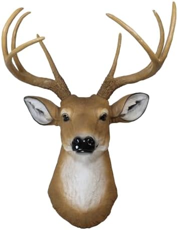 Ebros Gift Rustic 8 Point Buck Deer Wall Decor Sculpture