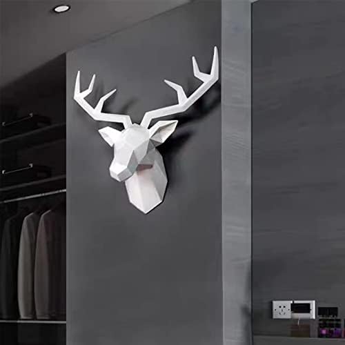 XYQXYQ Geometric Deer Head Wall Sculpture 1