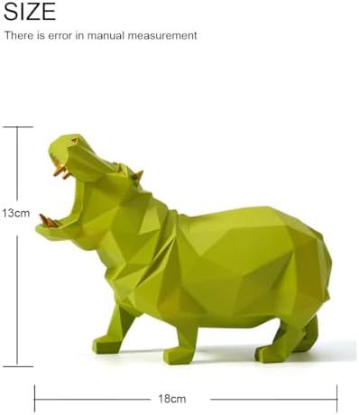 HAUCOZE Hippo Statue Animal Sculpture Figurine Modern Decor