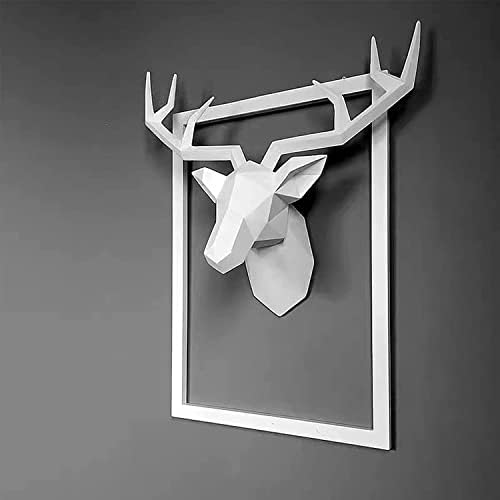 XYQXYQ Geometric Deer Head Wall Sculpture 1