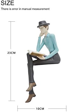 HAUCOZE Man Figurine Statue Home Decor Modern Art Polyresin 94 Inch