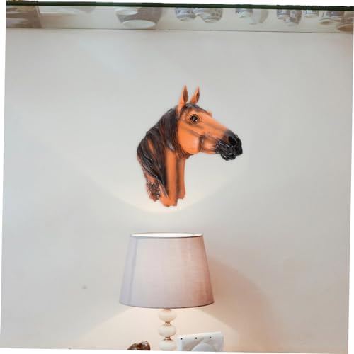 MUCKLILY Faux Animal Head Wall Sculpture Decor