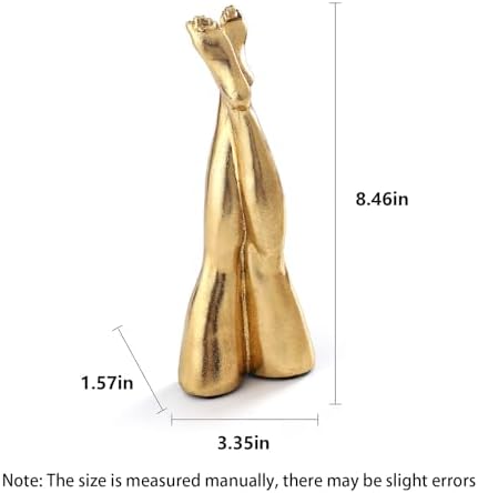 Golden Legs Sculpture Elegant Resin Home Decor