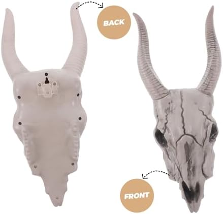 Realistic Skull Sheep Head Gothic Wall Decor Halloween Indoor Sculpture