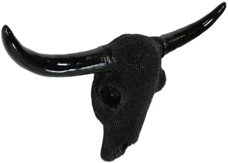 Ebros Gift Bejeweled Longhorn Cow Skull Wall Decor