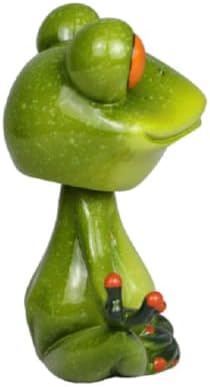 Creative Cute Frogs Figurines Shaking Head Frog Statue for Home Office Decor
