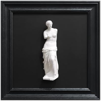 Folkor Life Framed Black and White Art Sculpture