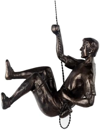Rock Climbing Man Wall Art Sculpture Decor
