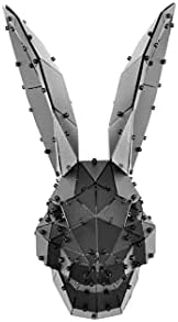 Berling Design Modern 3D Metal Rabbit Wall Sculpture